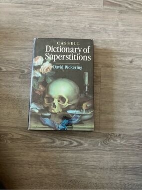 3/$15 Cassell Dictionary of Superstitions by David Pickering - Dark Cover